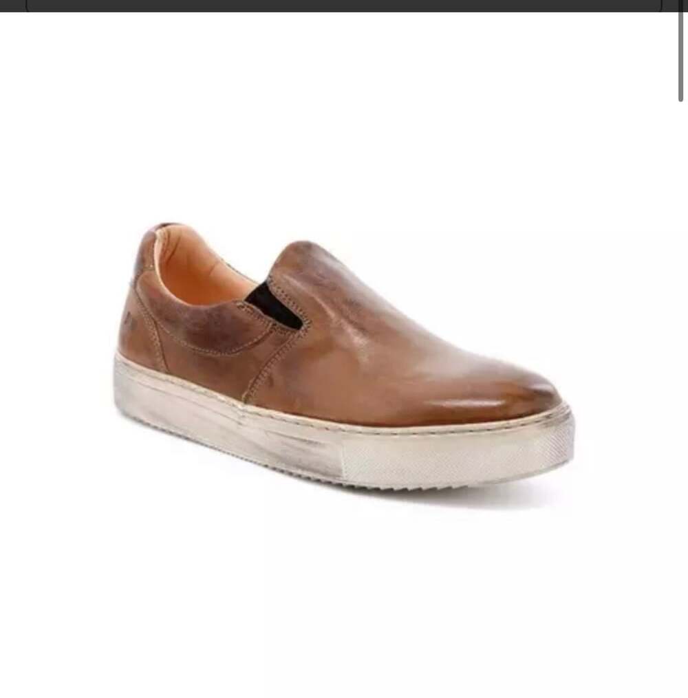 Bed Stu Hermione Slip-On Sneaker Tan Rustic Mason Leather 7